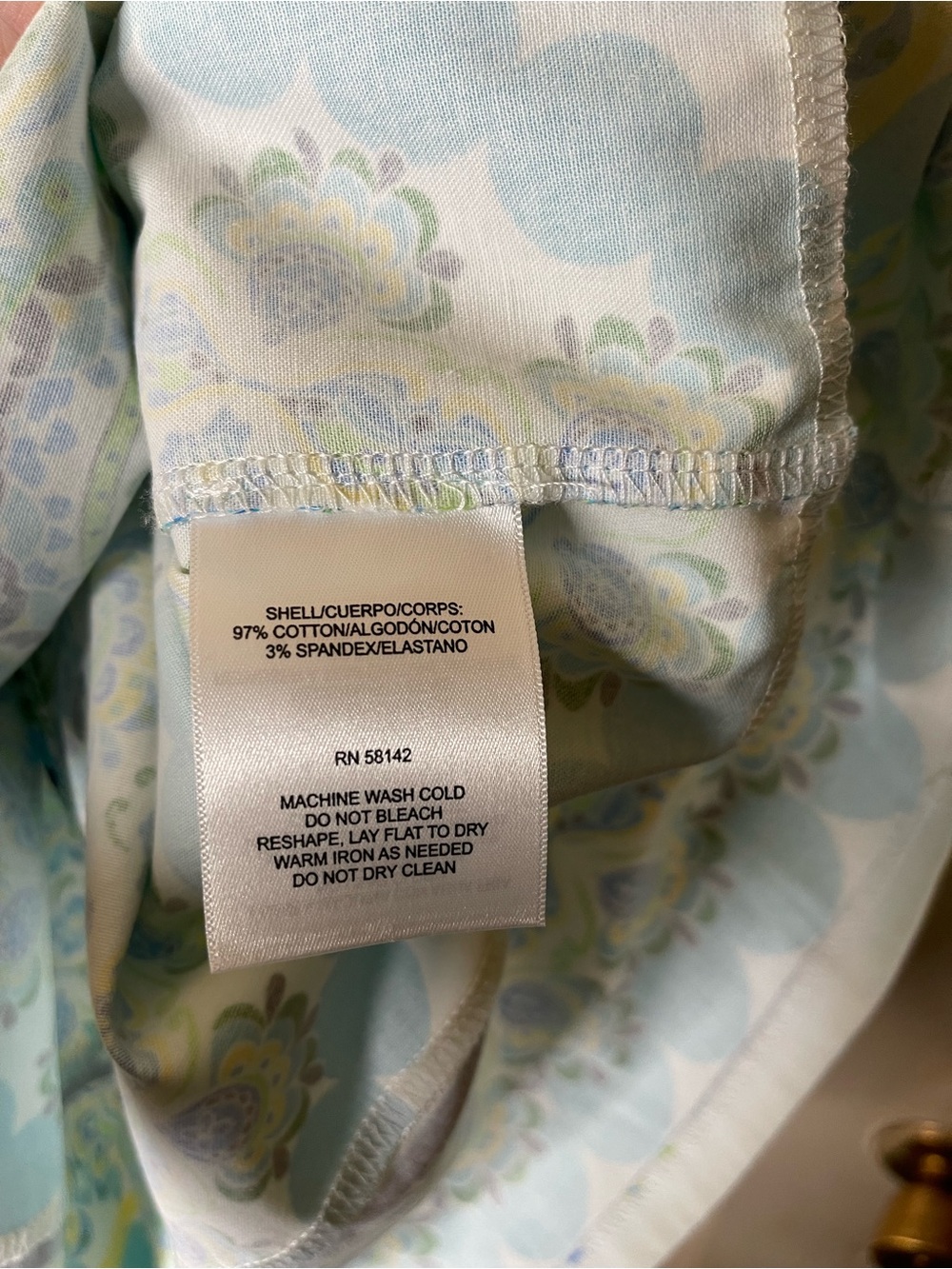 London Times Floral Medallion Dress in Aqua, Lime & White Sz 12 - Picture 6 of 6